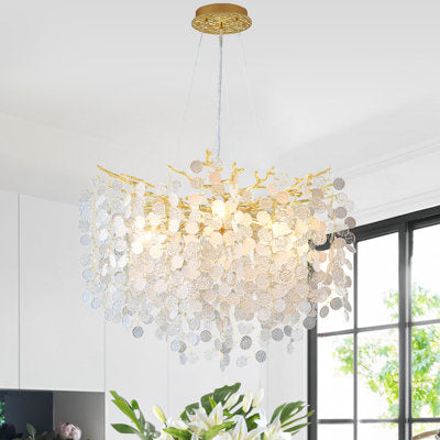 Michelli Modern Crystal Tree Branch Chandelier for Living Rooms
