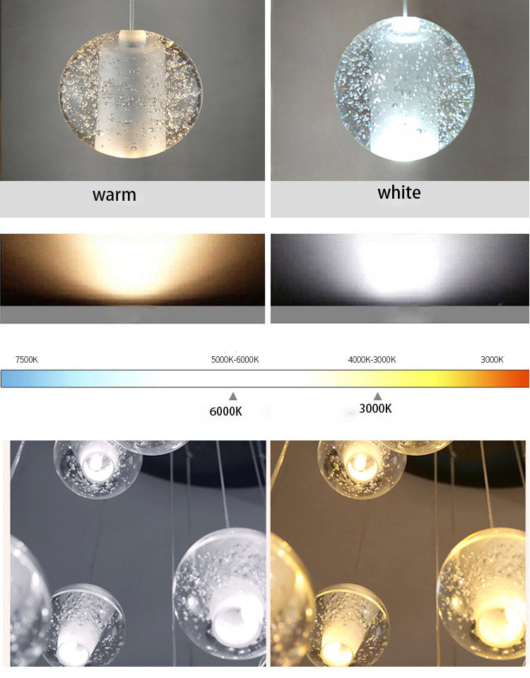 Dazzling Crystal Sphere Chandelier by Aurorae Lighting