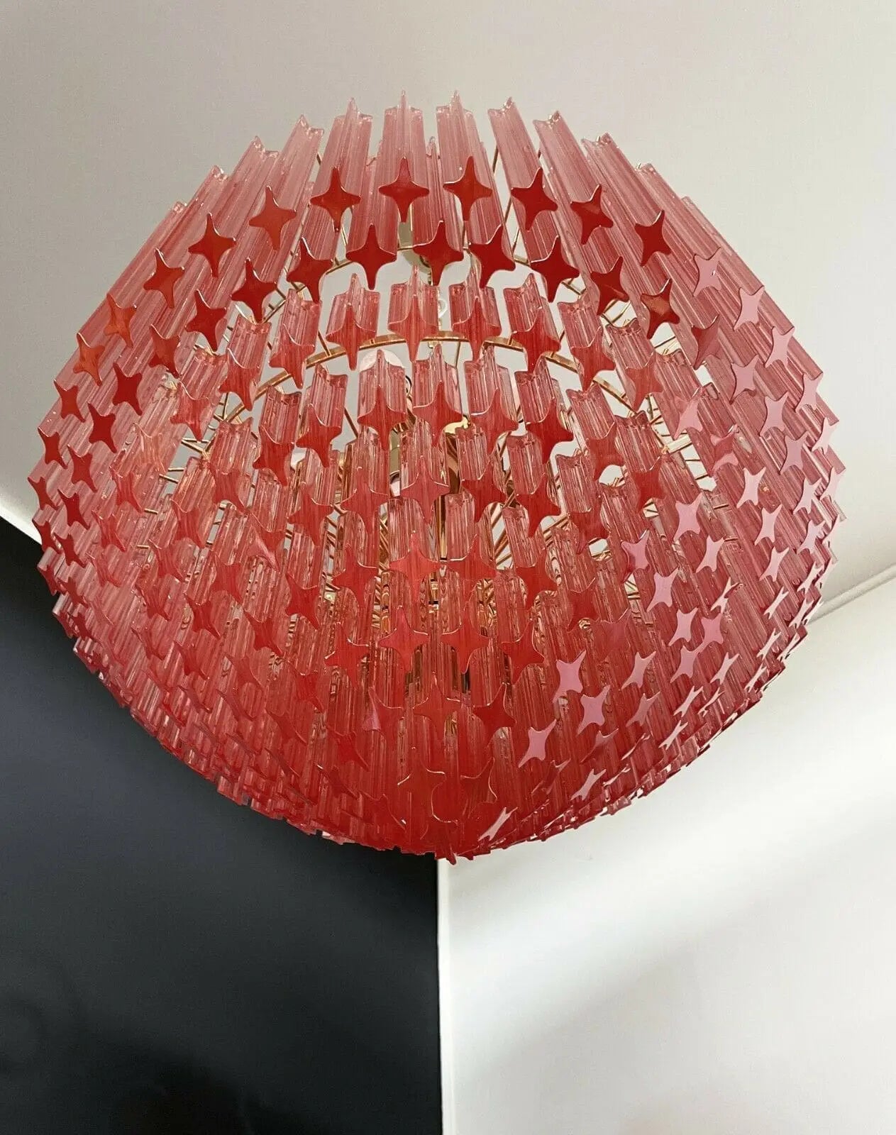 Murano Chandelier – 265 prisms – Pink