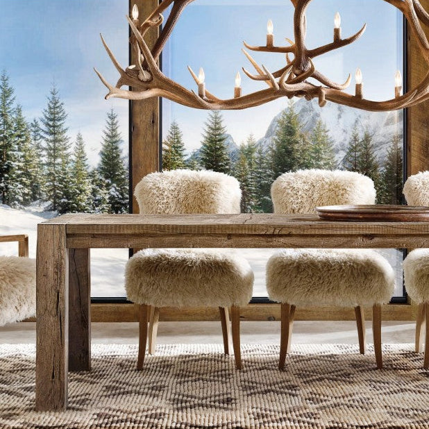 Deer Antler 8-Light Chandelier 60''