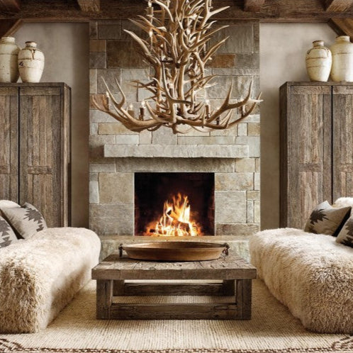 Deer Antler 8-Light Chandelier 60''