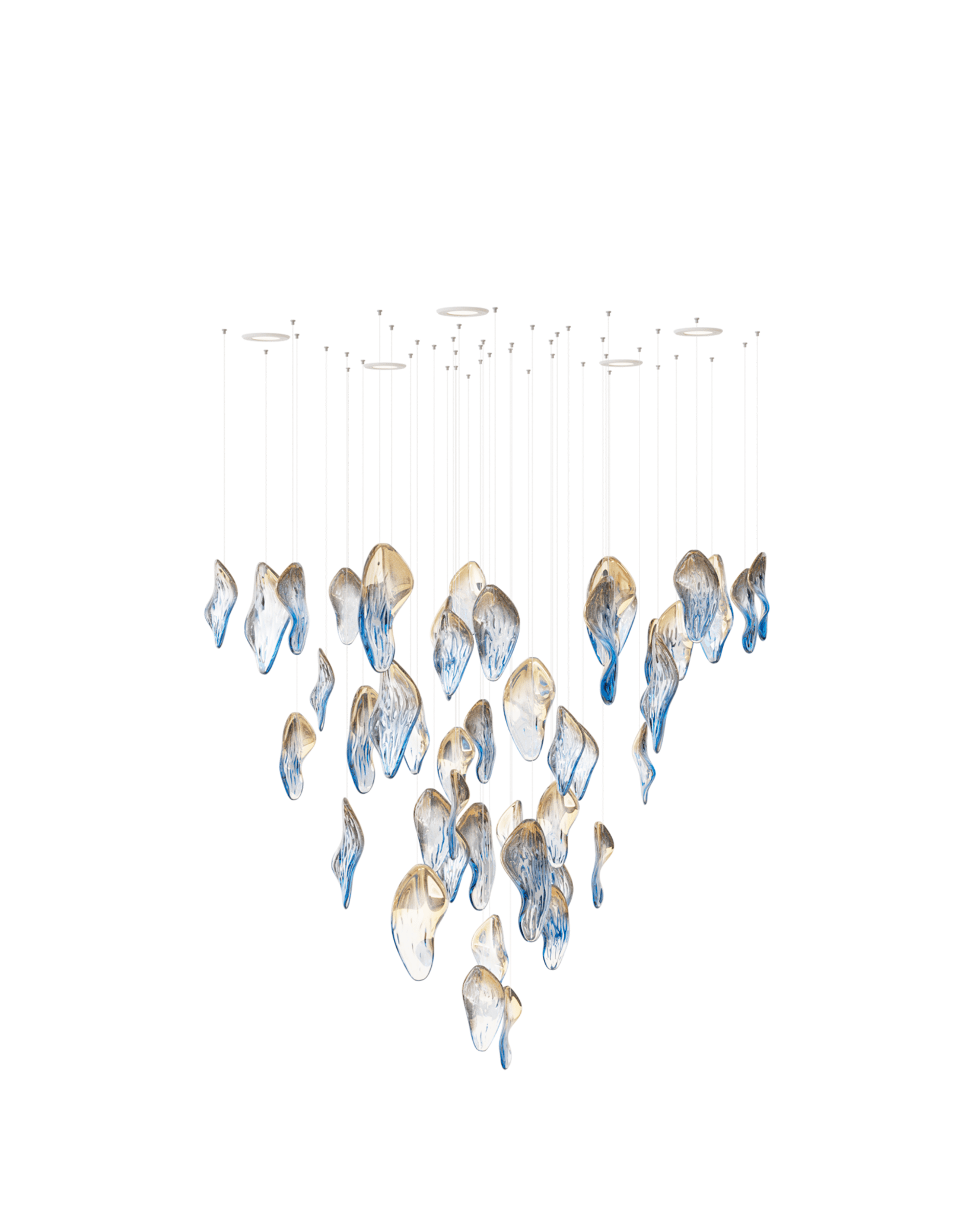 Ocean Drift Blown Glass Customize Chandelier