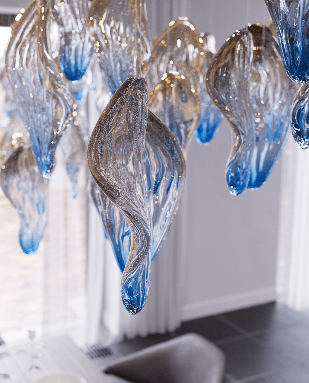 Ocean Drift Blown Glass Customize Chandelier
