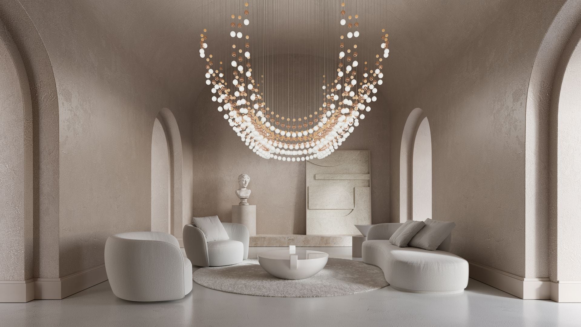 Pearl Curtain Customize Chandelier