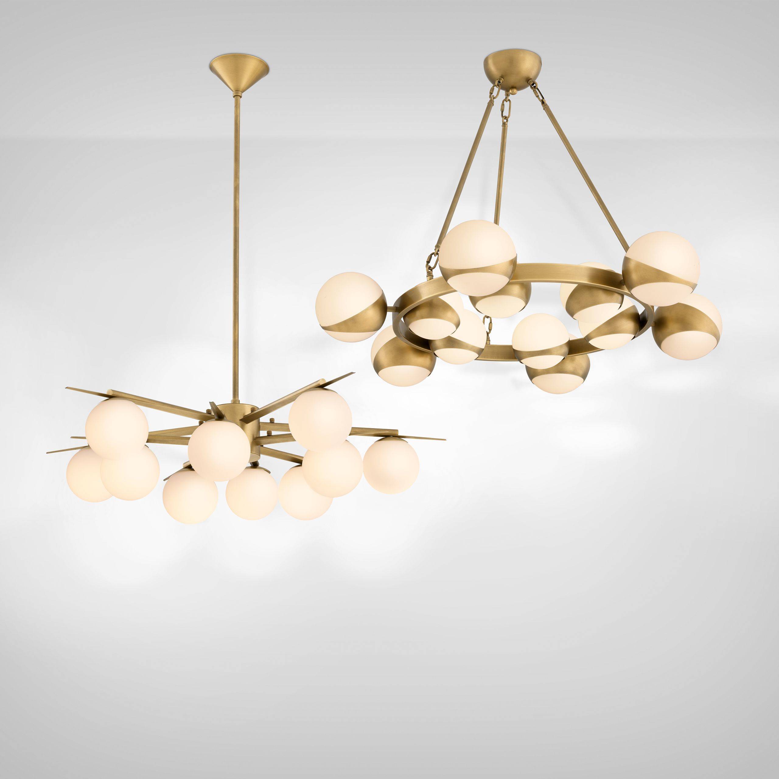 Piazetta Modern Brass Chandelier - [Brass]