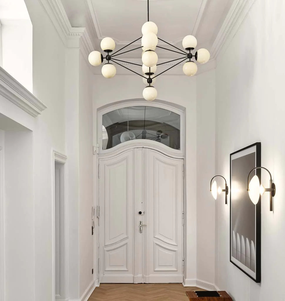 Moodo Chandelier - 4 Sided, 15 Globes