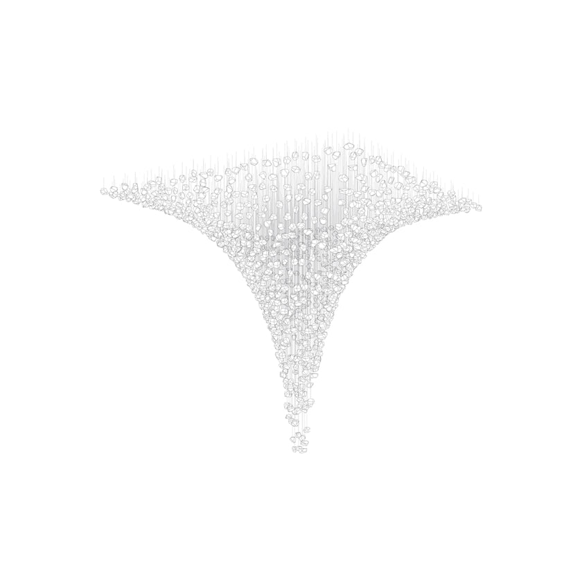 Raw Crystal Customize Chandelier