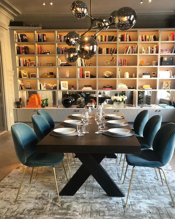 Modern Sputnik Smoky Gray/Amber Glass Branch Chandelier for Kitchen Island/Dining Room