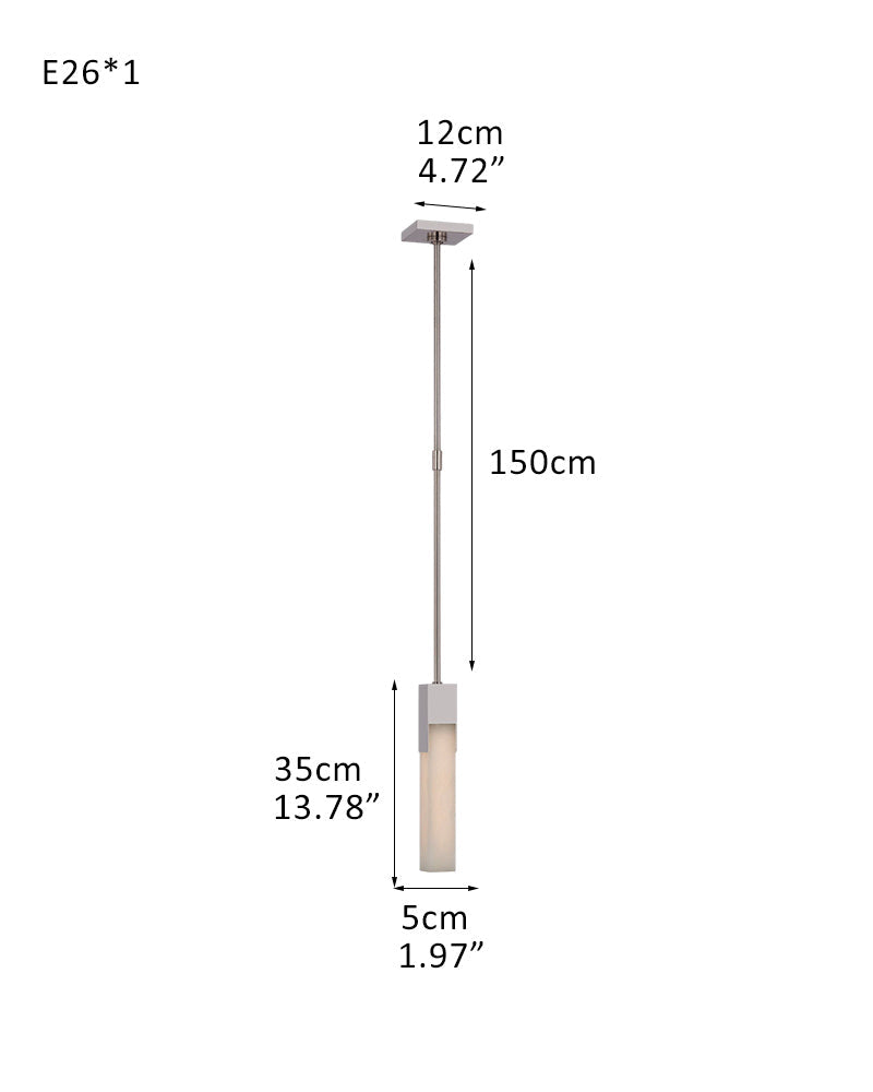 8 Lights Organic Elegance Linear Convet Alabaster Chandelier