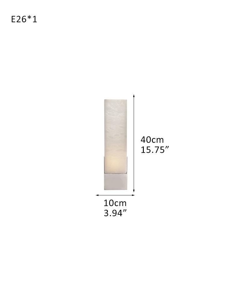 8 Lights Organic Elegance Linear Convet Alabaster Chandelier