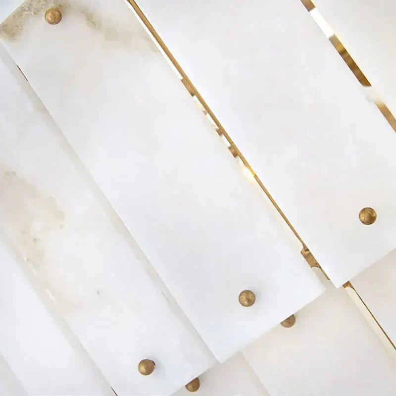 Simona Alabaster Round 4-Tier Chandelier