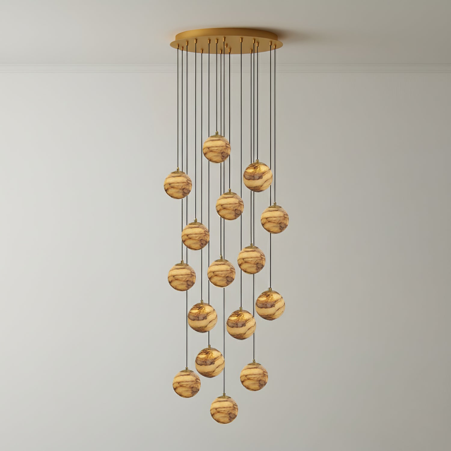 Sultana Alabaster Cluster Chandelier
