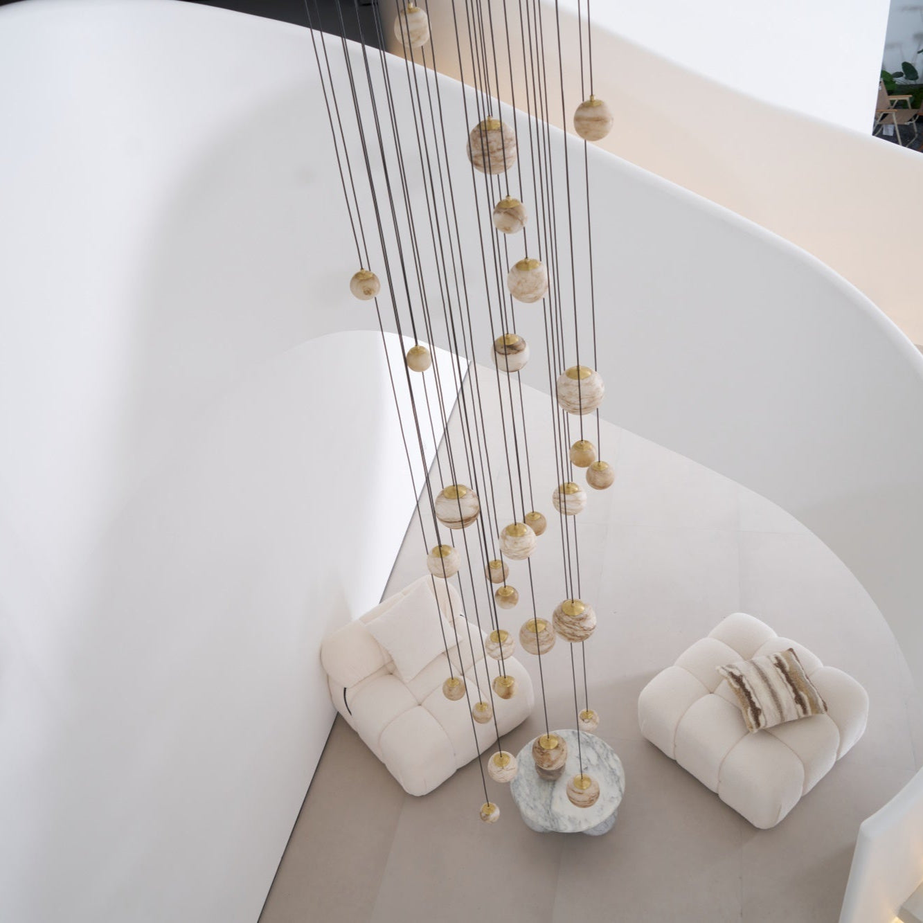 Sultana Alabaster Cluster Chandelier