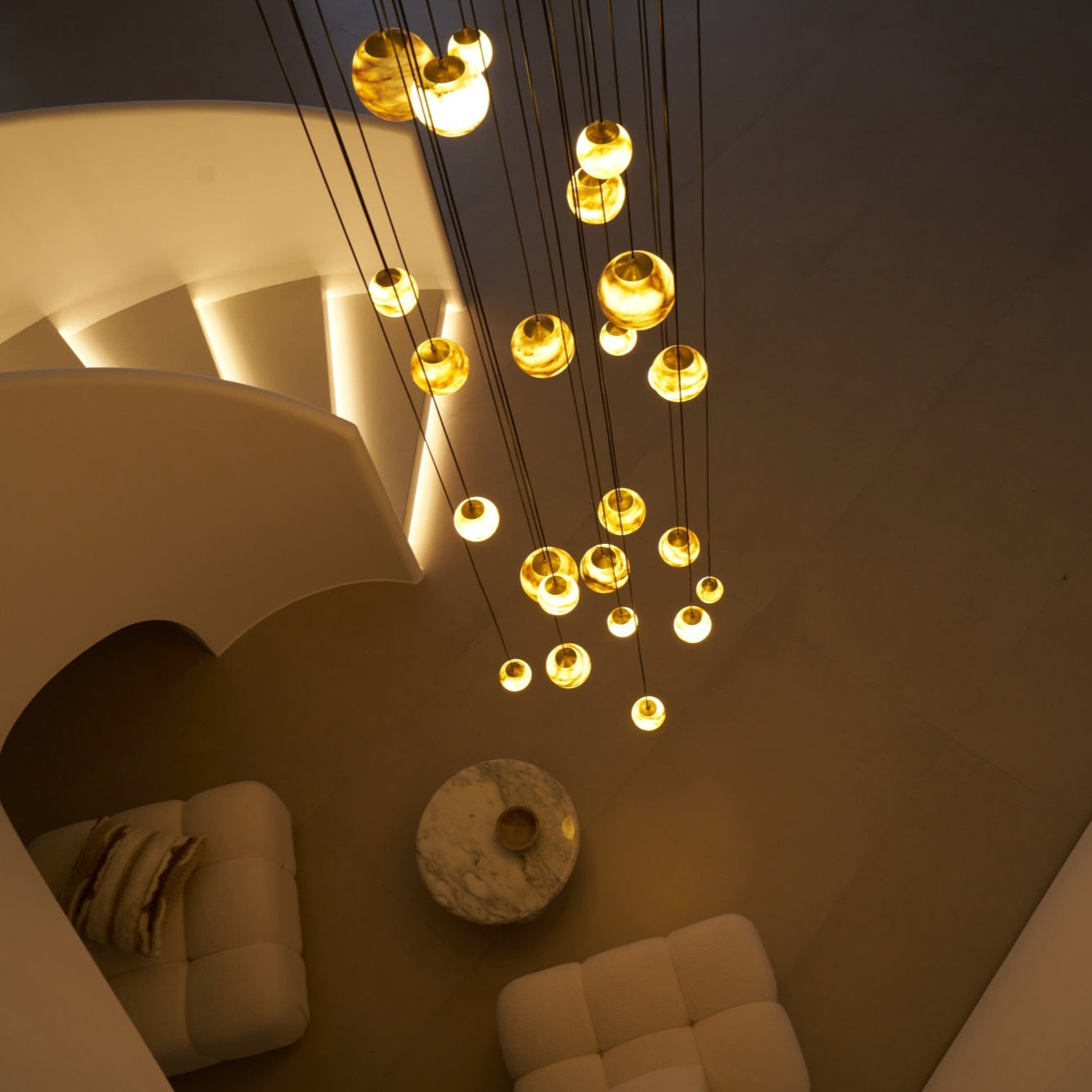 Sultana Alabaster Cluster Chandelier