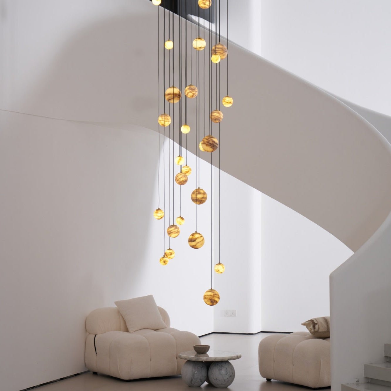 Sultana Alabaster Cluster Chandelier