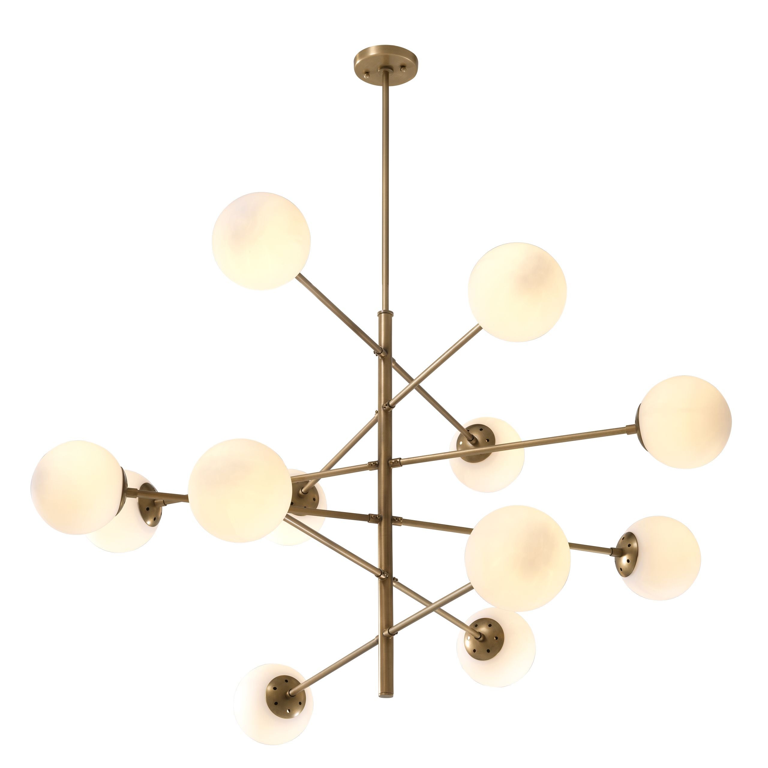 Tortora Modern Brass Chandelier