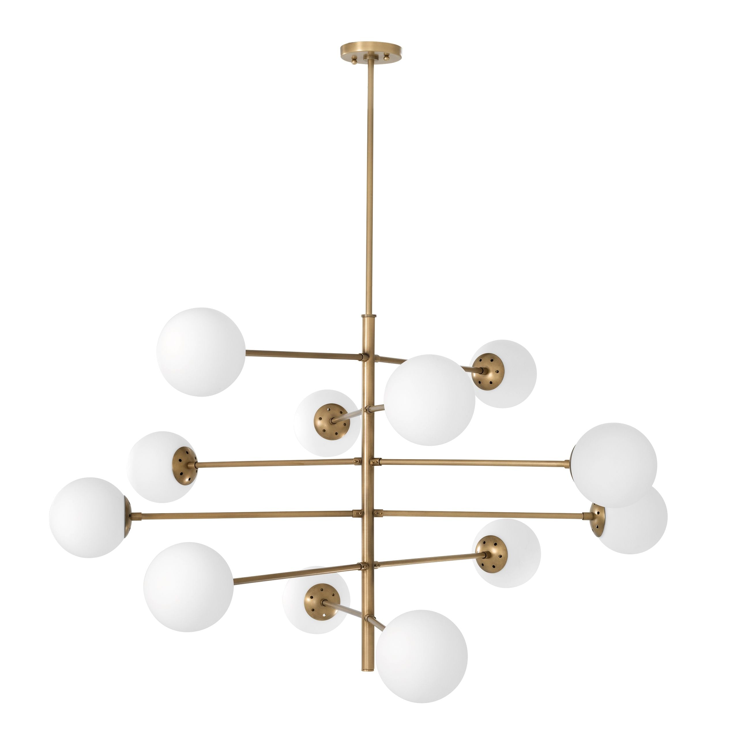 Tortora Modern Brass Chandelier
