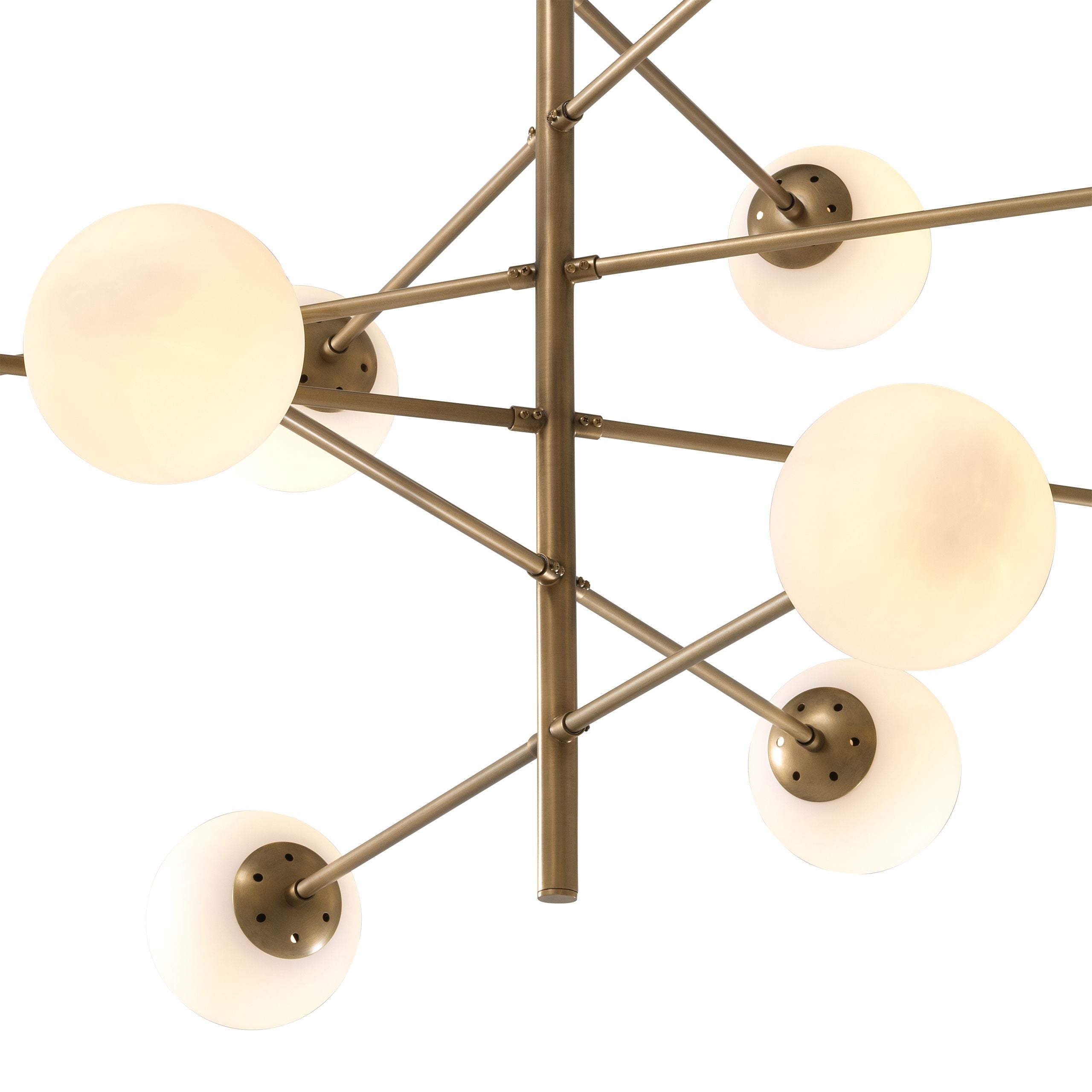 Tortora Modern Brass Chandelier