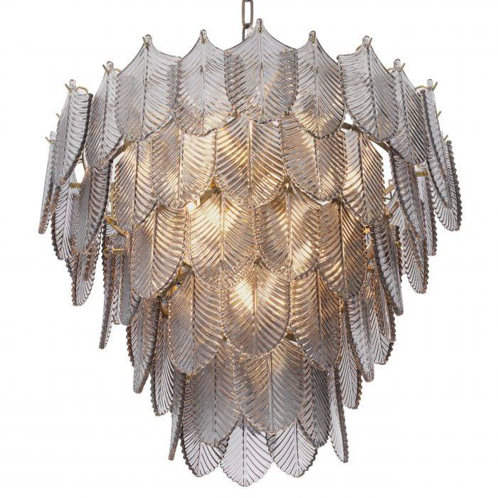Verbier Modern Glass Chandelier [S/L] - [Brass]