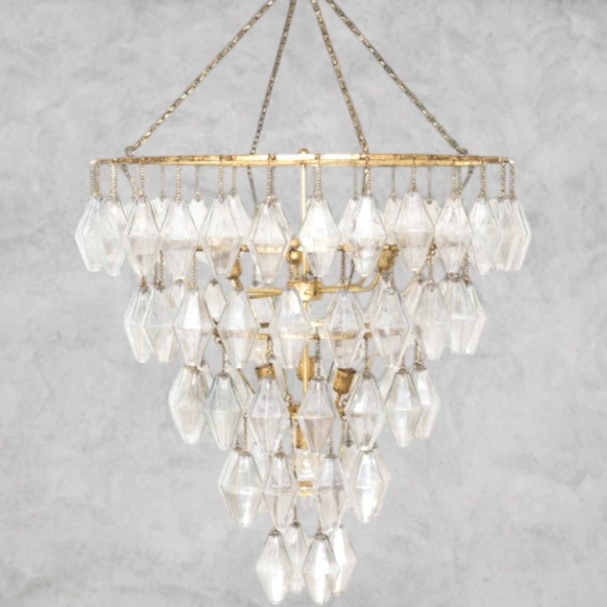 Adeline 10-Light Glass Chandelier
