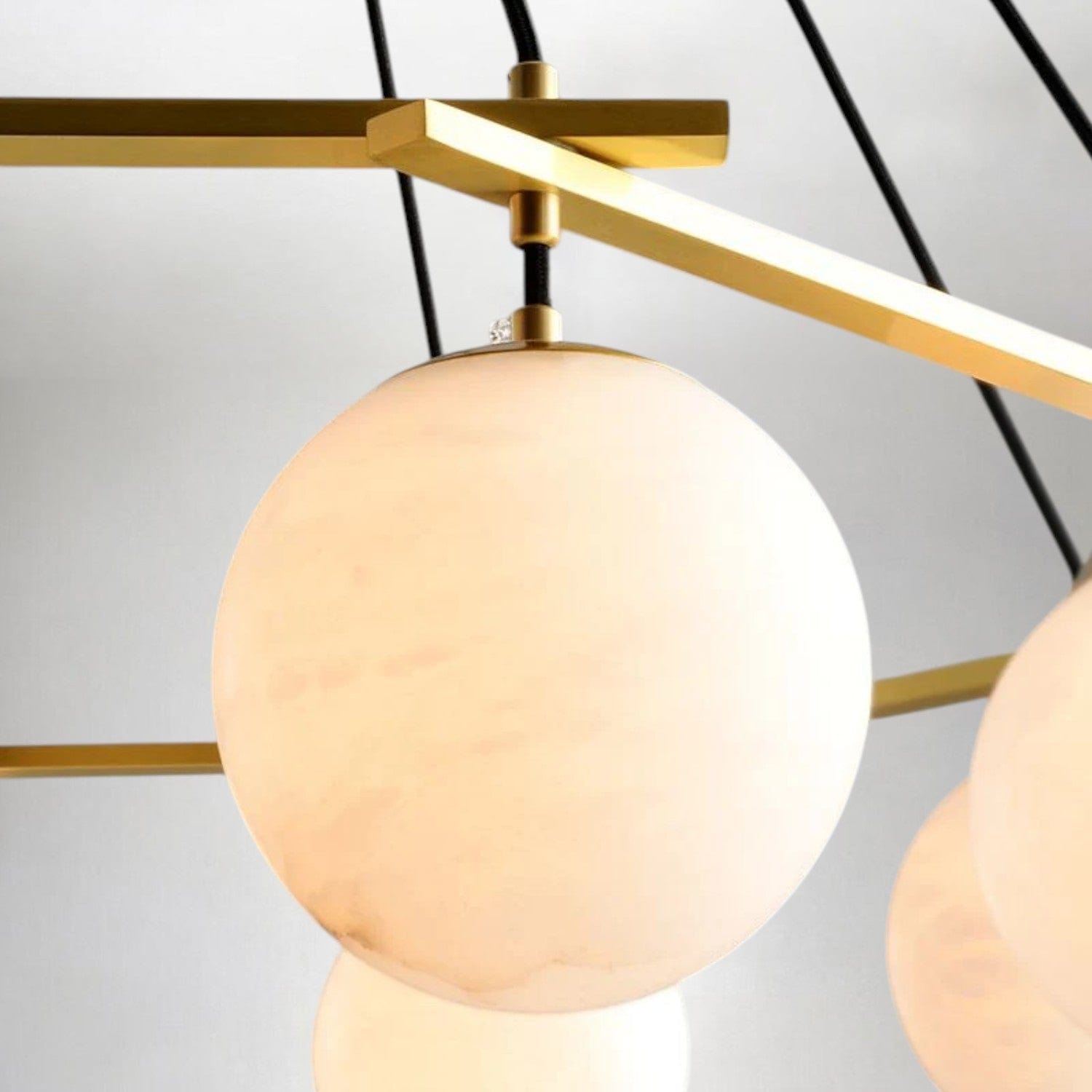 Alabaster Ball Chandelier