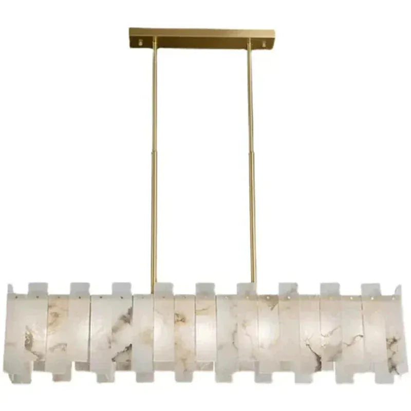 Alabaster Linear Chandelier 38.6"