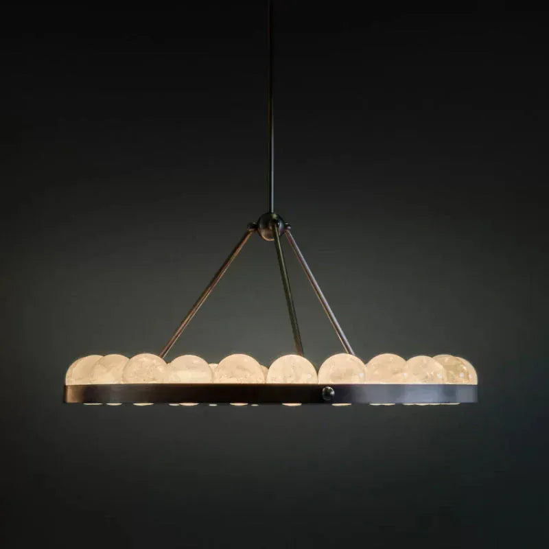 Alabaster Suter Chandelier 35.4