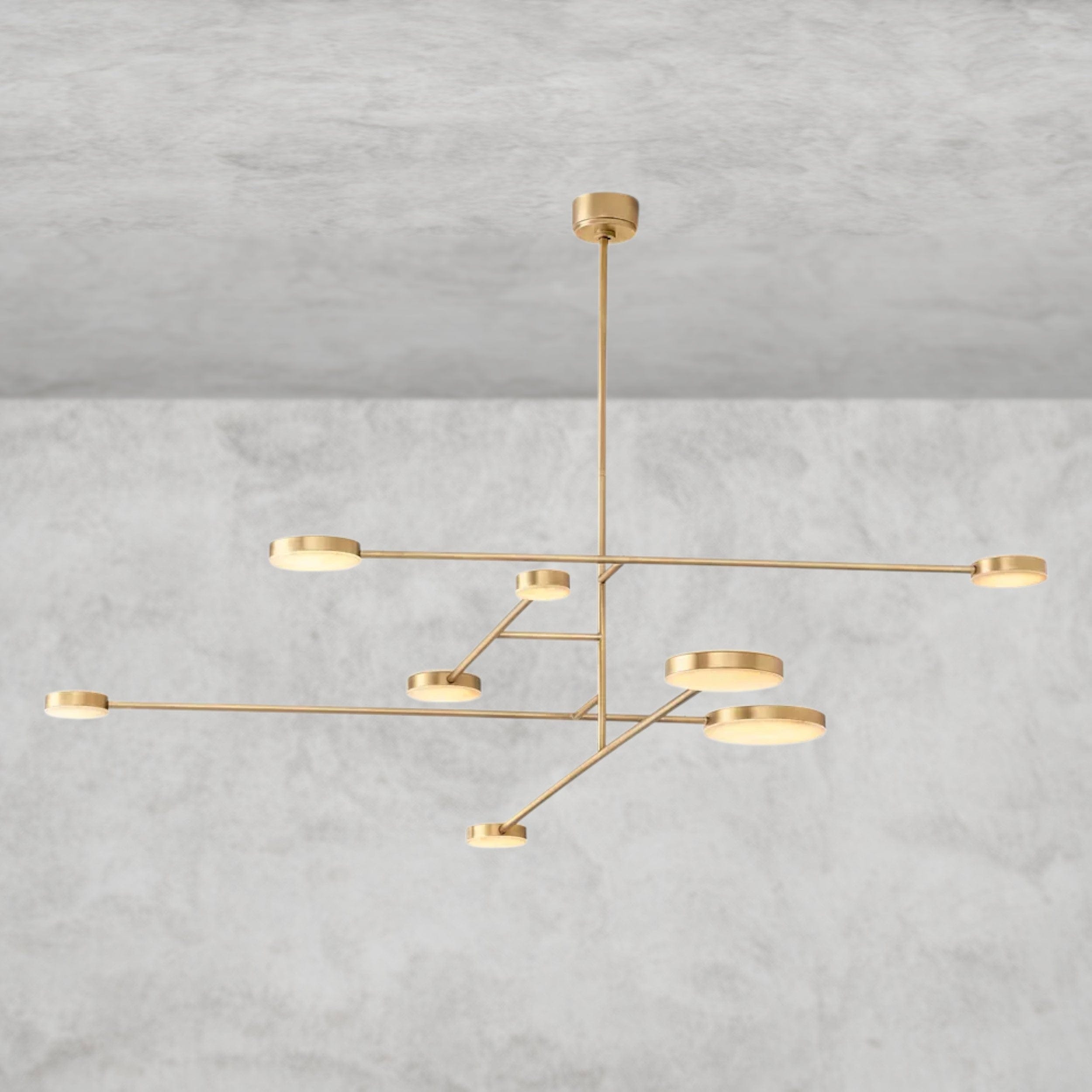 72" / Brass Alexander Mobile Chandelier 36", 46", 60", 72"