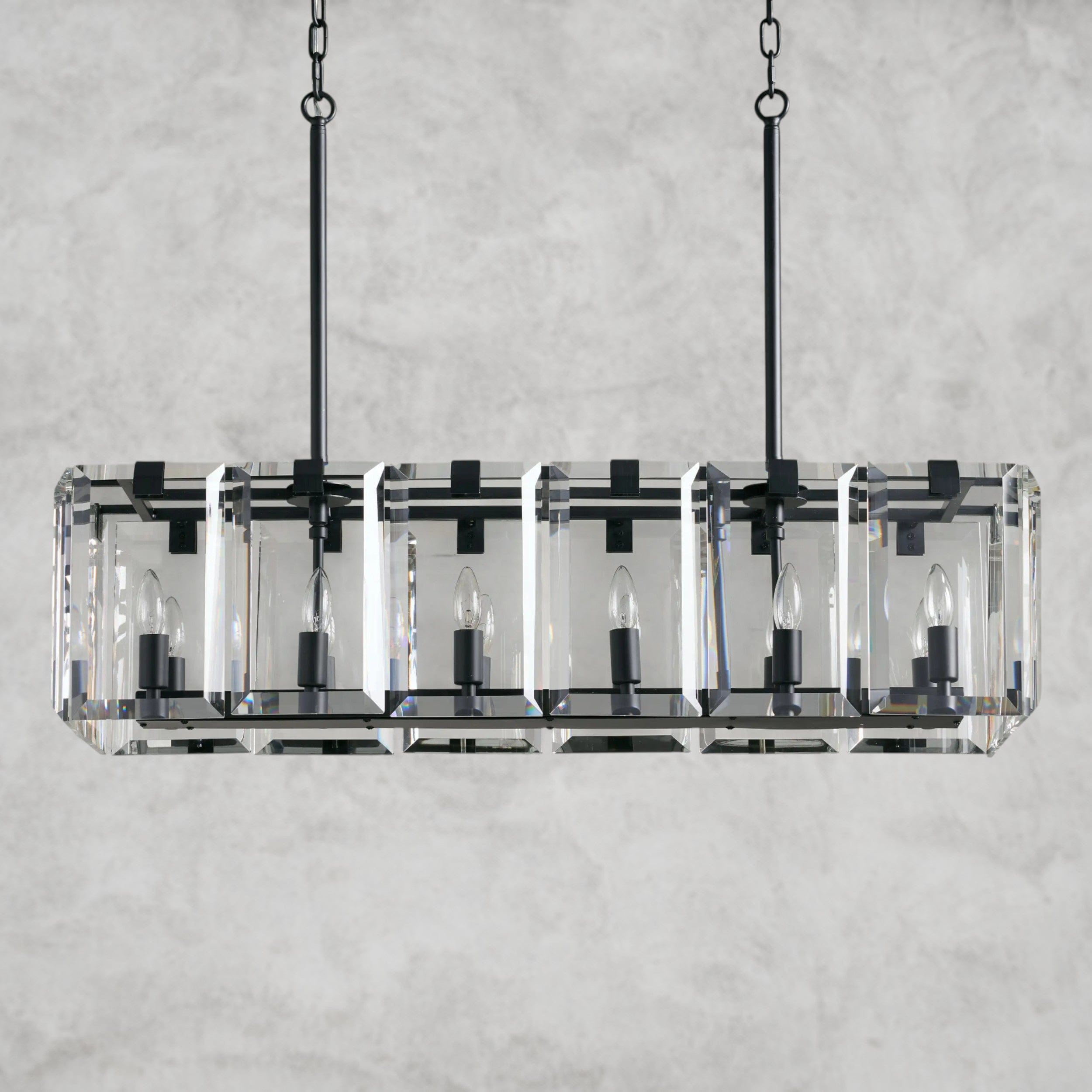 Amaya Rectangular Chandelier 40", 53"