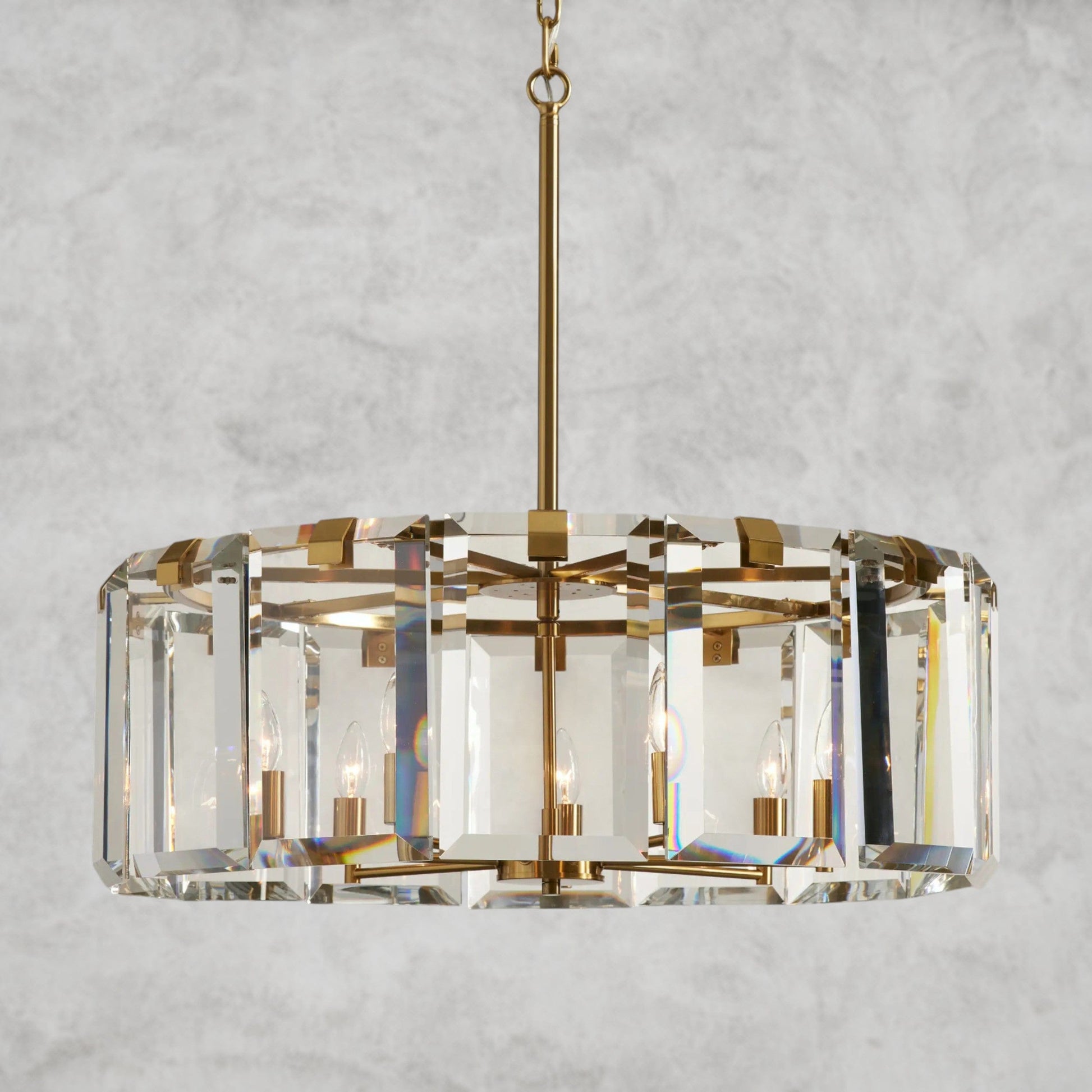 30" / Brass Amaya Round Chandelier 21.5", 30", 38", 48"