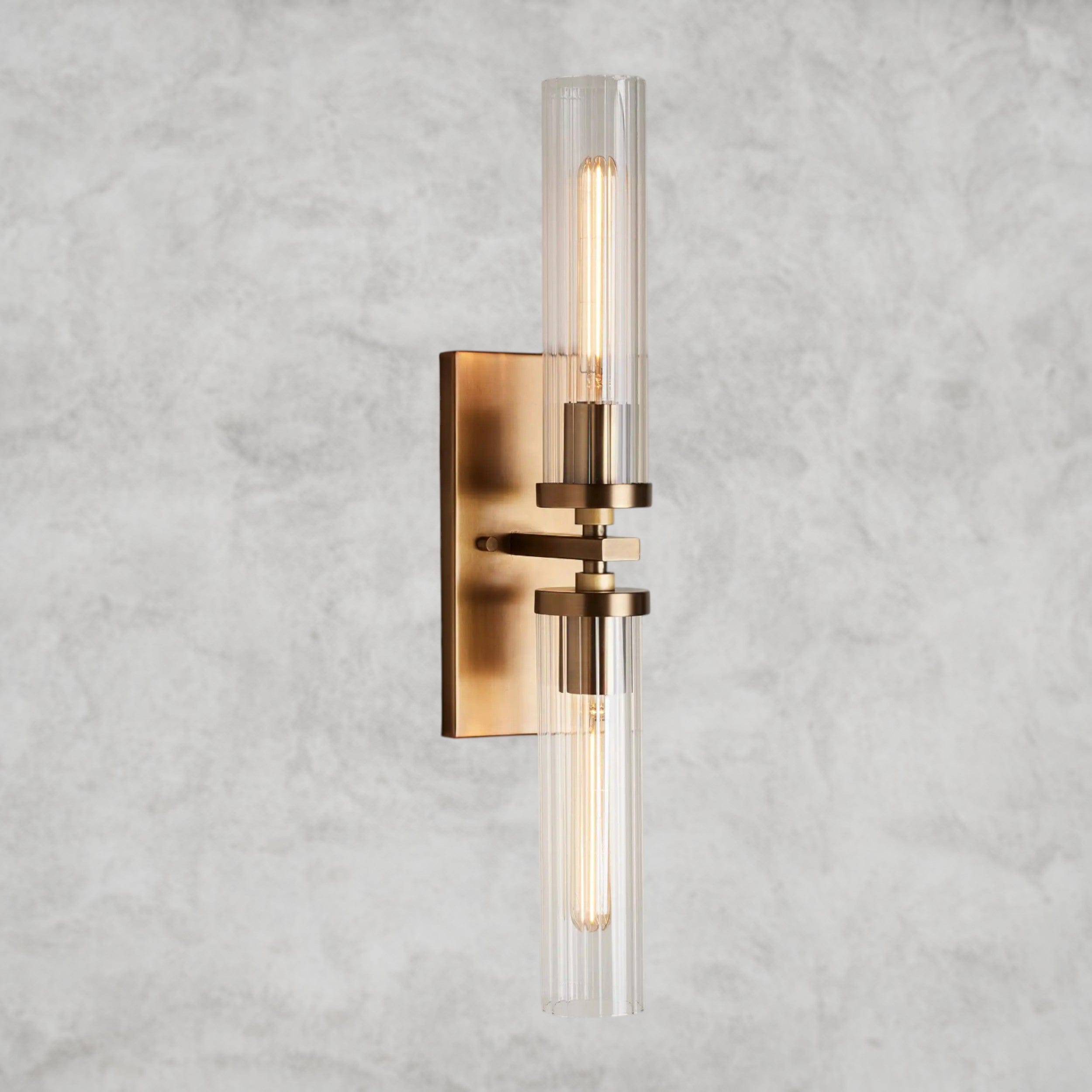 Brass Andreas Double Sconce