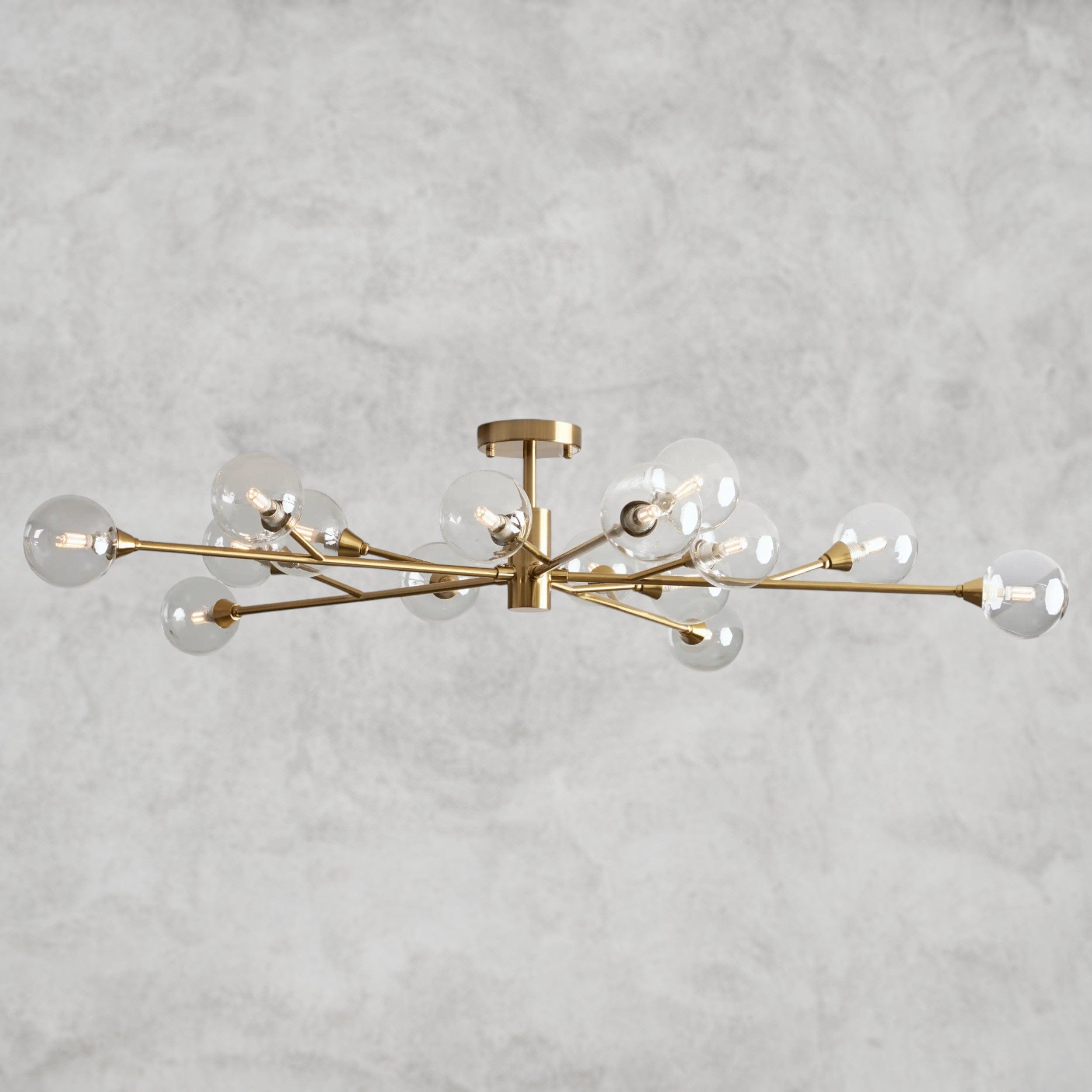 47" / Brass Apollo Flush Mount 20", 36", 47"