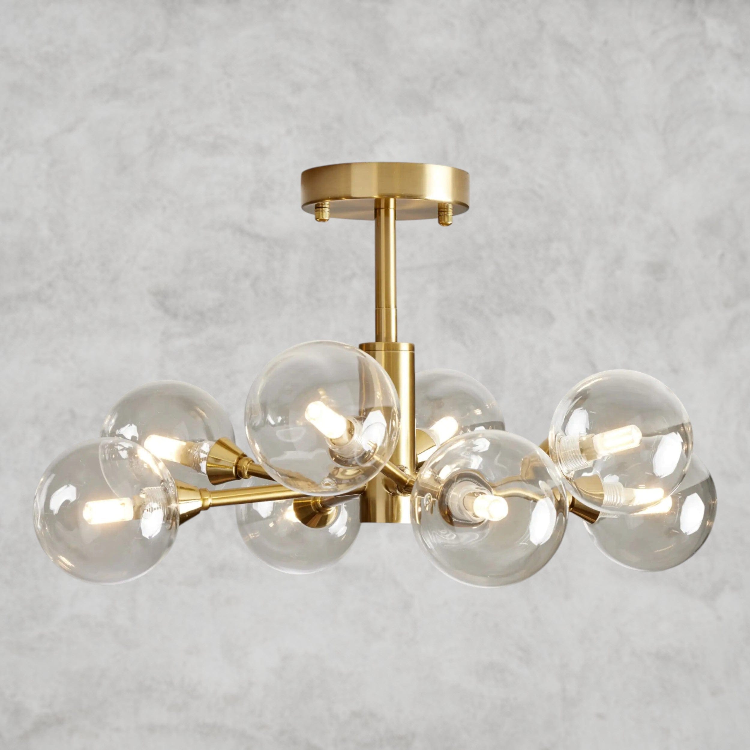 20" / Brass Apollo Flush Mount 20", 36", 47"