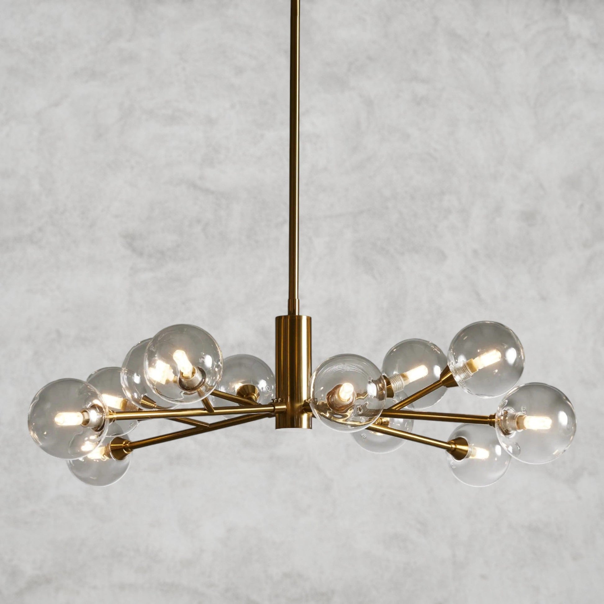 36" / Brass Apollo Round Chandelier 36", 47", 59"
