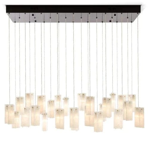 Art Design 1/25/60/84-Light Colorful Rectangle Cluster Glass Tile Pendant/Chandelier