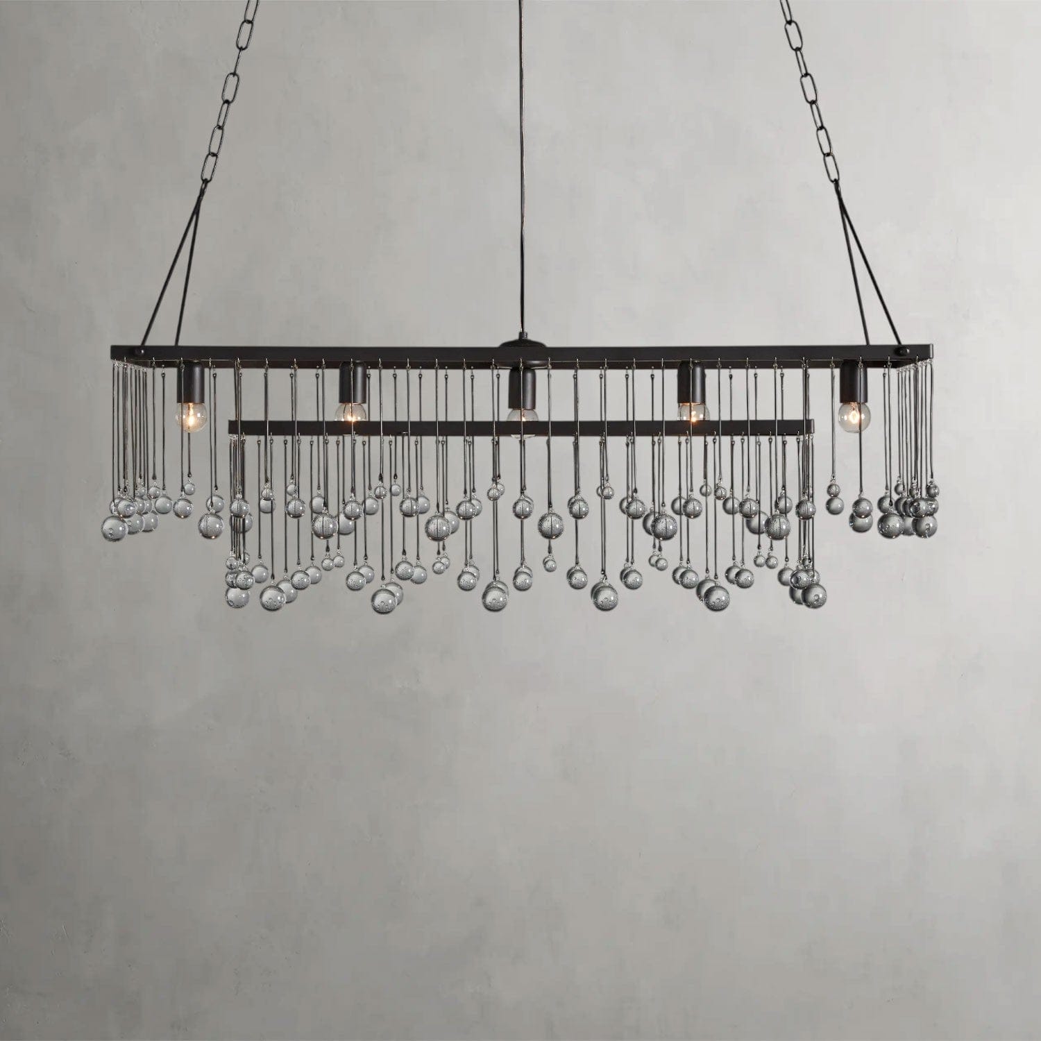 47" / Bronze Aubrey Rectangular Chandelier 47", 60"