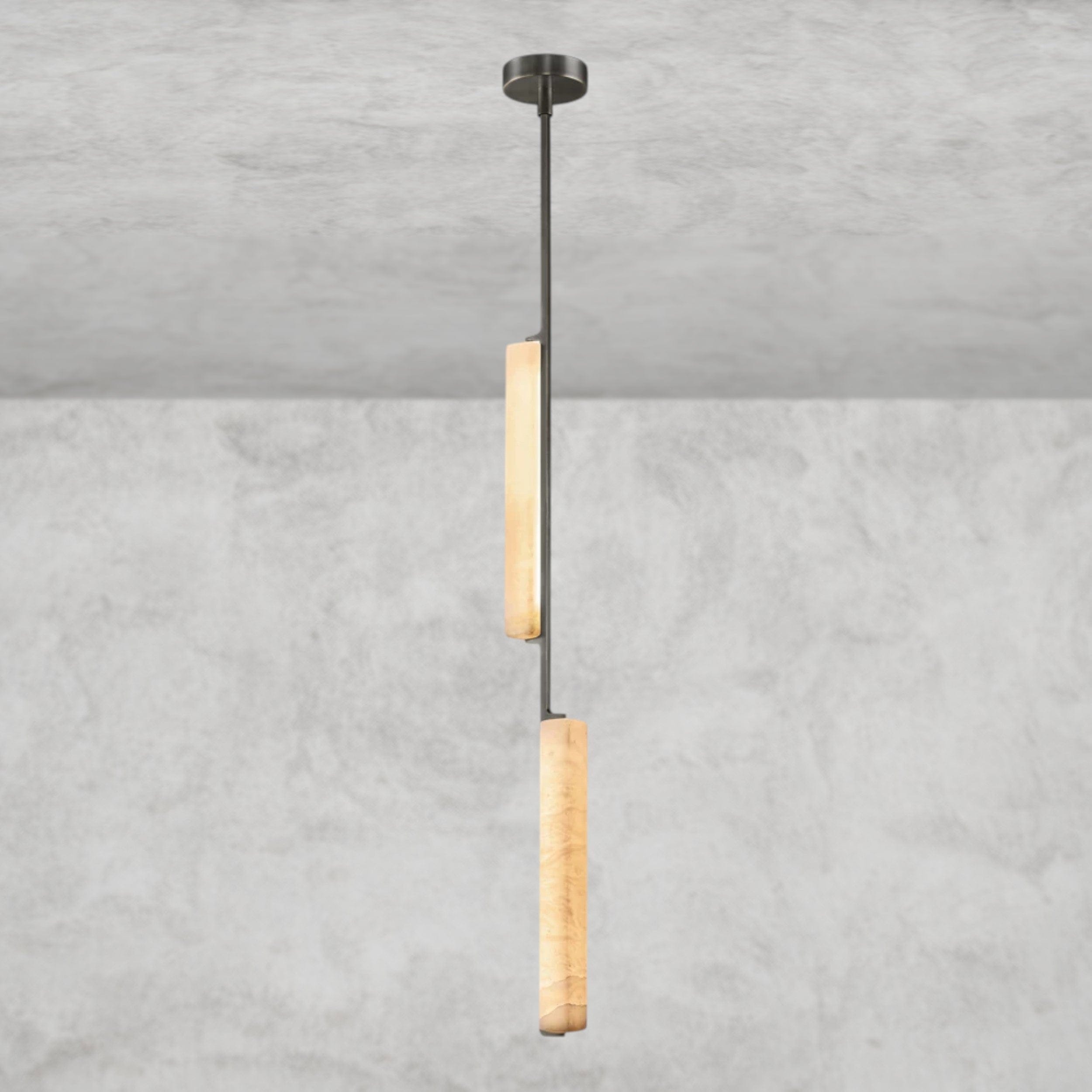 Bronze Audubon Alabaster Pendant