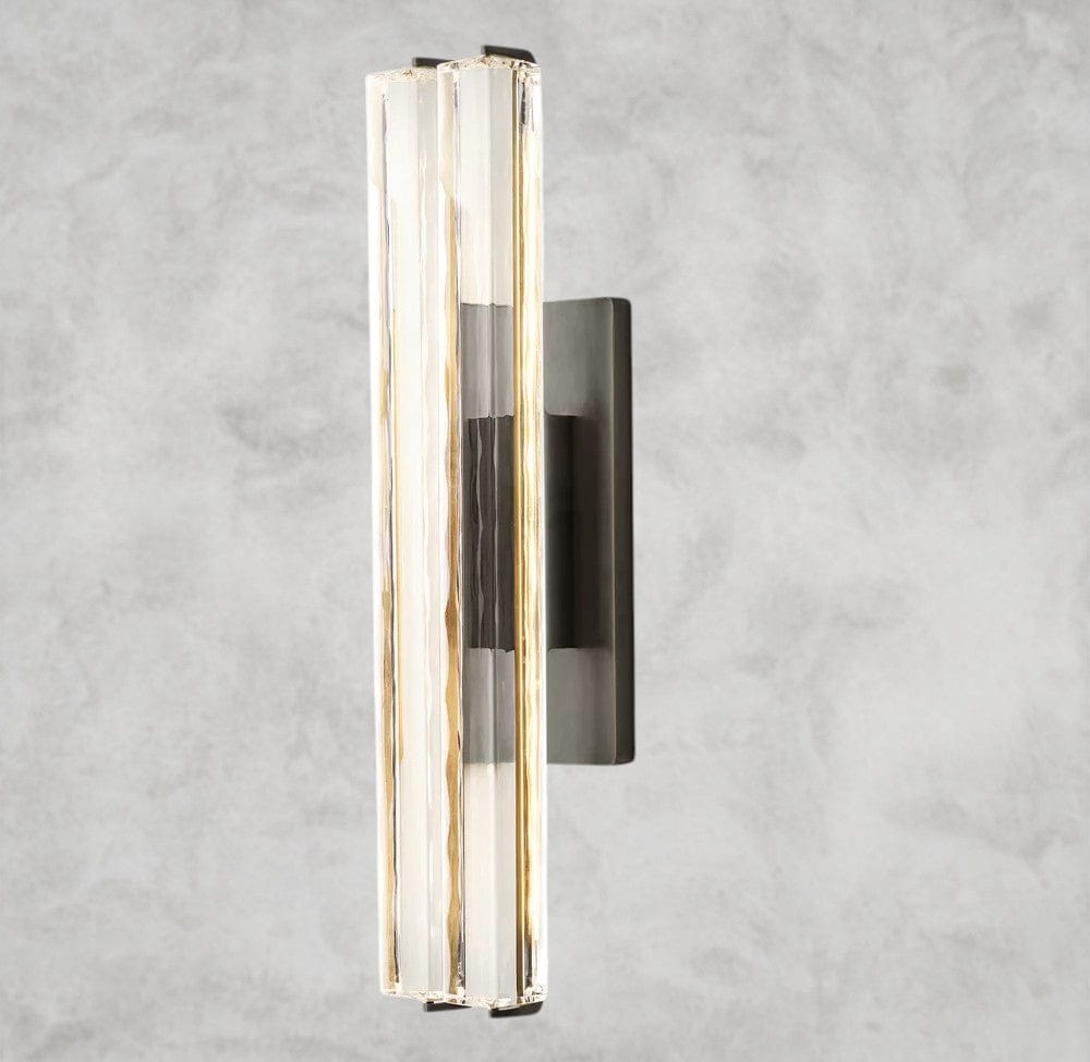 25“ / Bronze Audubon Crystal Double Sconce