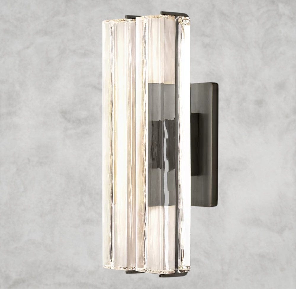 15" / Bronze Audubon Crystal Double Sconce