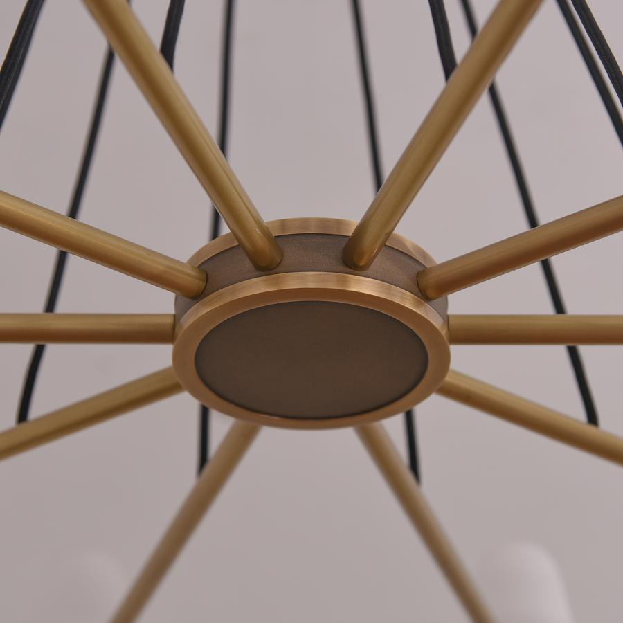 White Ceramics Round Chandelier 44