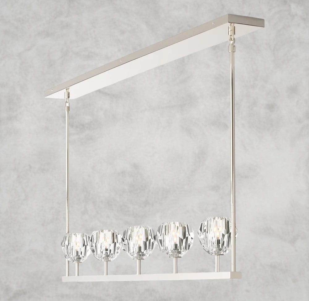 Boule De Cristal Clear Glass Linear Chandelier 48