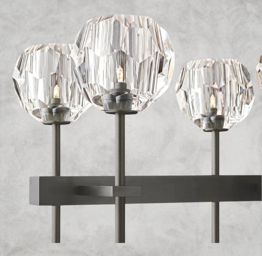 Boule De Cristal Double Linear Chandelier 60