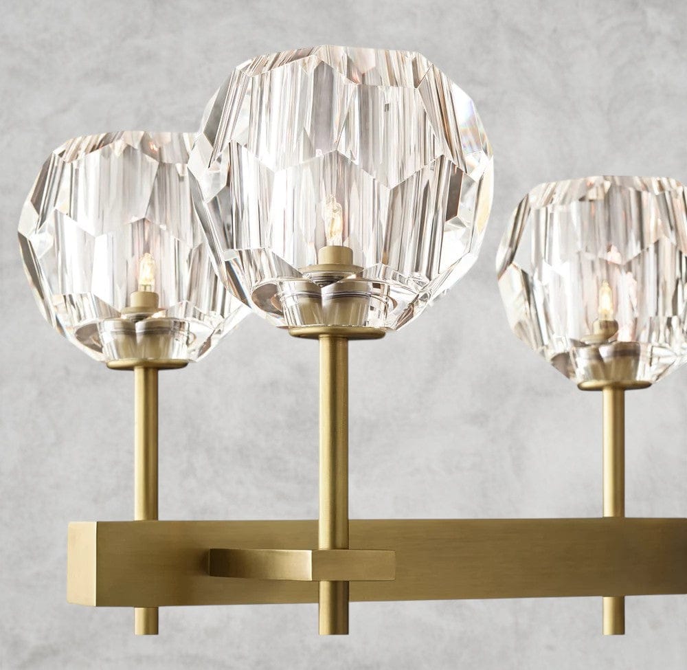 Boule De Cristal Double Linear Chandelier 60