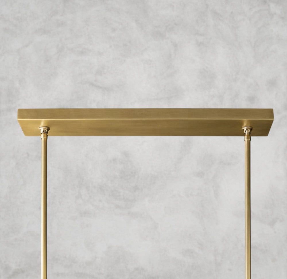 Boule De Cristal Double Linear Chandelier 60"