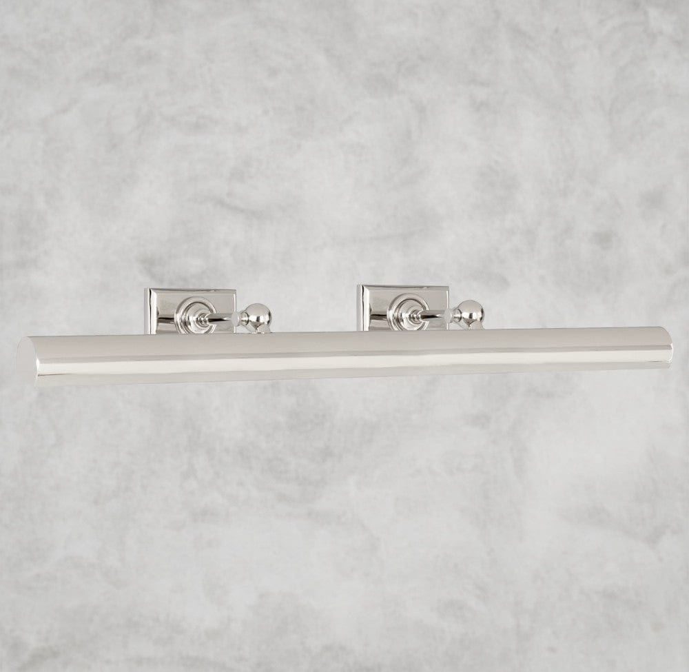 30" / Polished Nickle Cabinet Maker's Picture Light 8", 18", 24", 30"