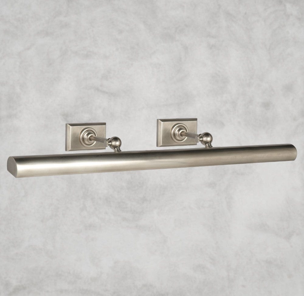 30" / Antique Nickle Cabinet Maker's Picture Light 8", 18", 24", 30"