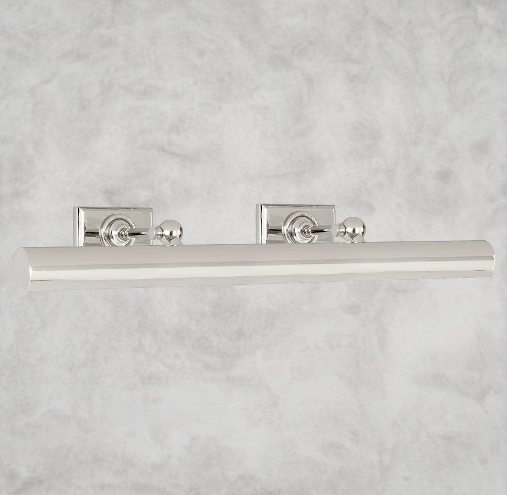 24" / Polished Nickle Cabinet Maker's Picture Light 8", 18", 24", 30"