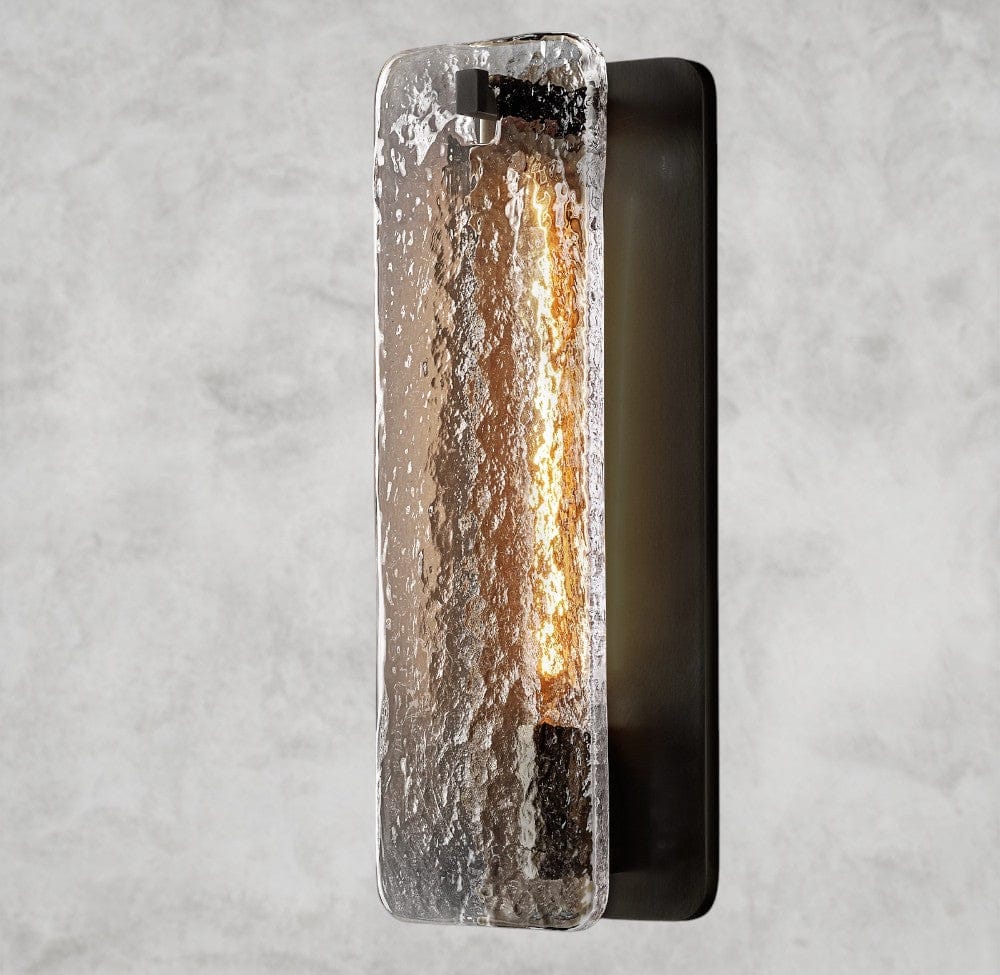 13" / Bronze / Glass Calamette Glass/ Alabaster Sconce 13", 16"