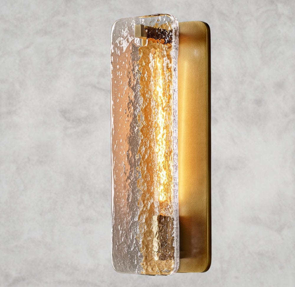 13" / Brass / Glass Calamette Glass/ Alabaster Sconce 13", 16"