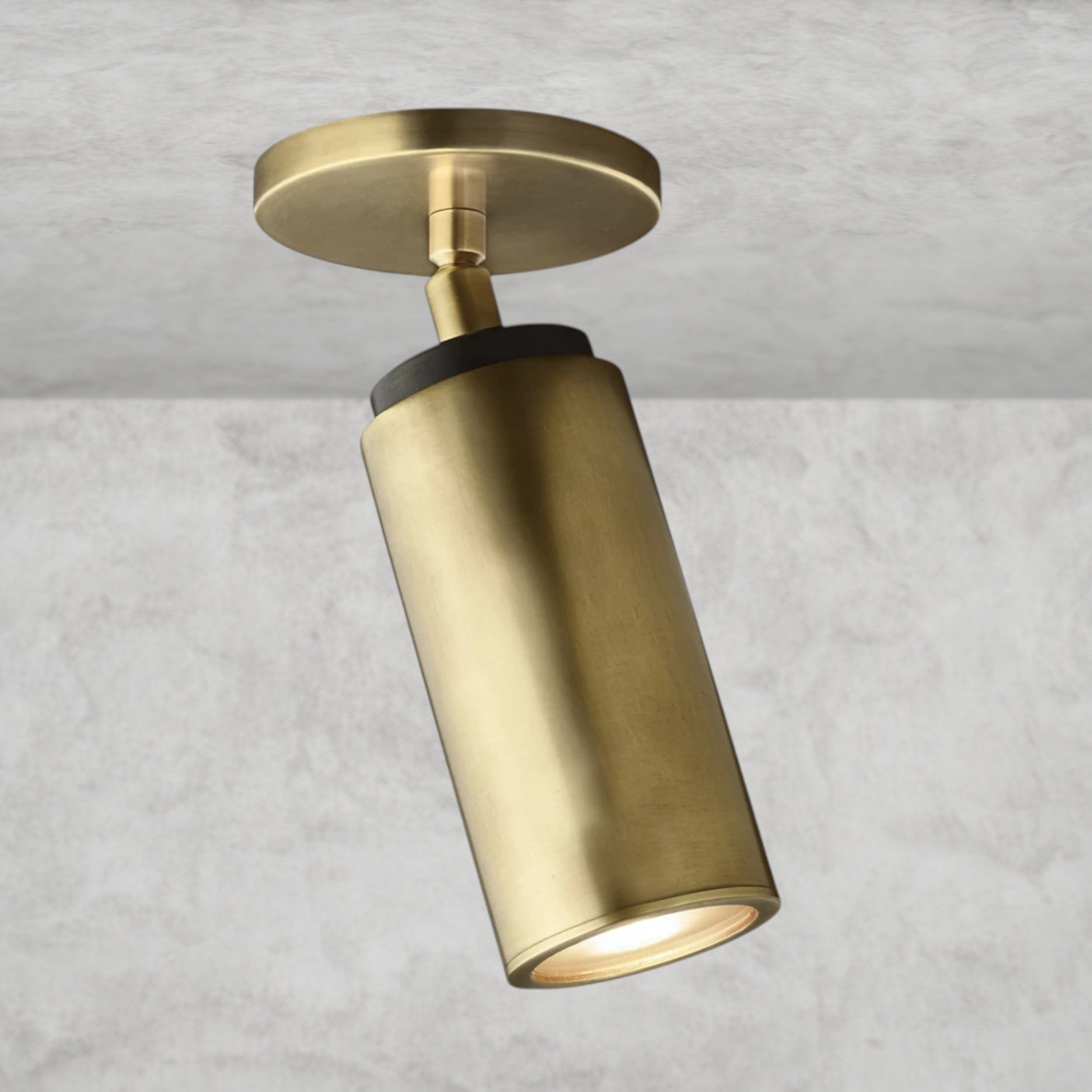Brass/ Bronze CHAMPEAUX PIVOTING FLUSHMOUNT 9